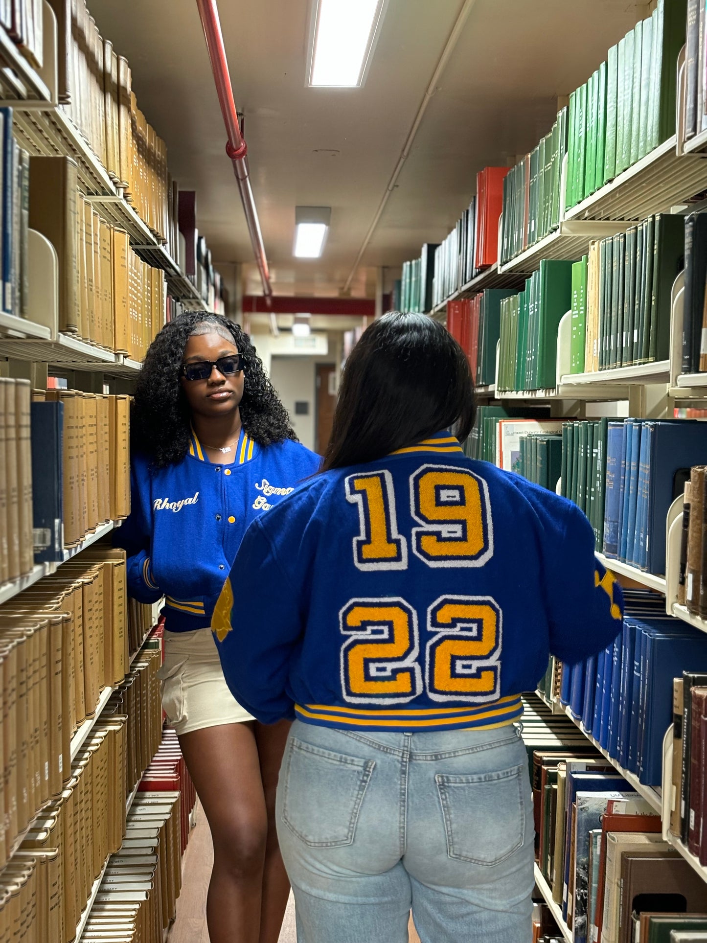 Sigma Gamma Rho Cropped Varsity Jacket